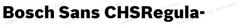 Bosch Sans CHSRegula字体转换